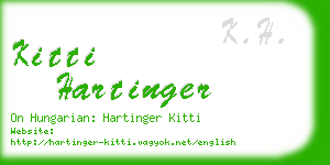kitti hartinger business card